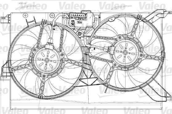 Valeo 696023 - Вентилятор, охлаждение двигателя autosila-amz.com