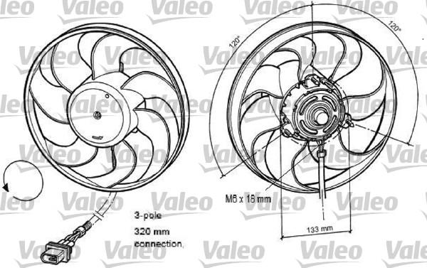Valeo 696078 - Вентилятор, охлаждение двигателя autosila-amz.com