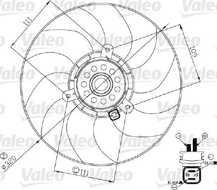 Valeo 696190 - Вентилятор, охлаждение двигателя autosila-amz.com