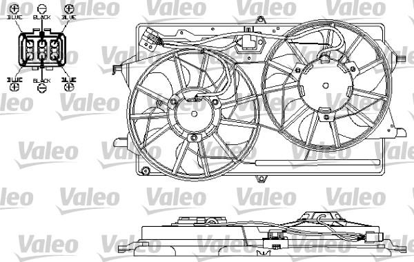 Valeo 696149 - Вентилятор, охлаждение двигателя autosila-amz.com
