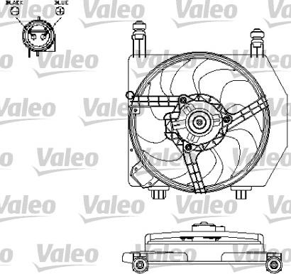 Valeo 696159 - Вентилятор, охлаждение двигателя autosila-amz.com