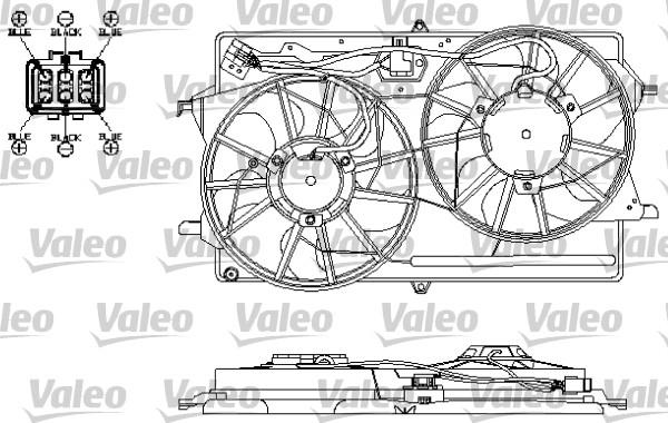 Valeo 696150 - Вентилятор, охлаждение двигателя autosila-amz.com