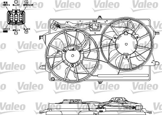 Valeo 696153 - Вентилятор, охлаждение двигателя autosila-amz.com