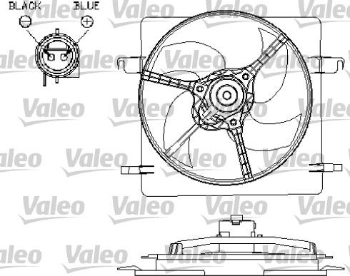 Valeo 696157 - Вентилятор, охлаждение двигателя autosila-amz.com