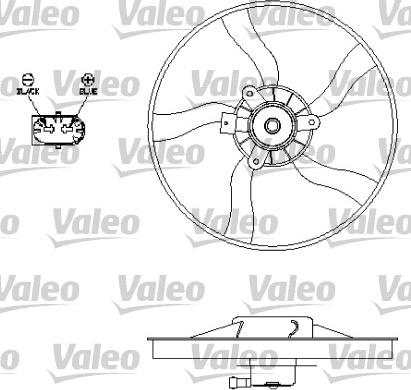 Valeo 696134 - Вентилятор, охлаждение двигателя autosila-amz.com