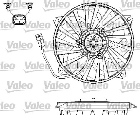 Valeo 696132 - Вентилятор, охлаждение двигателя autosila-amz.com