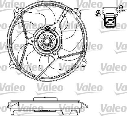 Valeo 696137 - Вентилятор, охлаждение двигателя autosila-amz.com