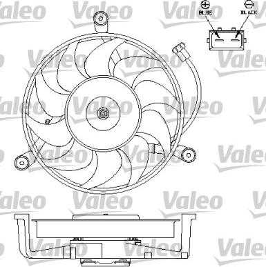 Valeo 696179 - Вентилятор, охлаждение двигателя autosila-amz.com