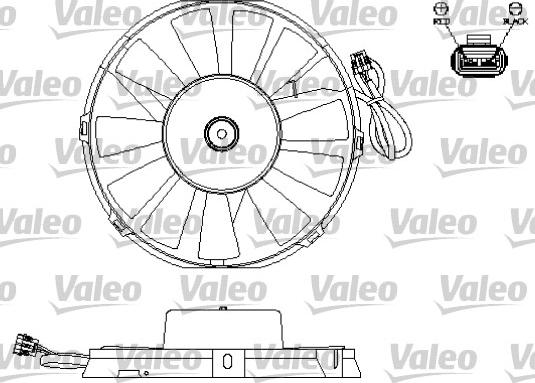 Valeo 696172 - Вентилятор, охлаждение двигателя autosila-amz.com