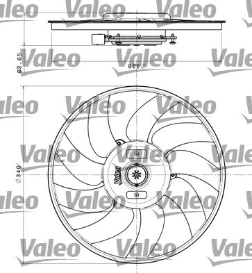 Valeo 696349 - Вентилятор, охлаждение двигателя autosila-amz.com