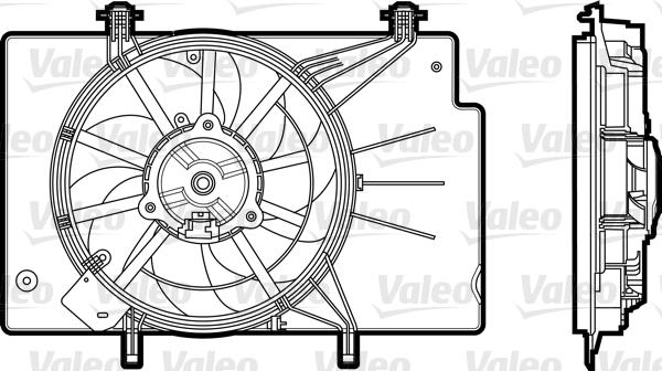 Valeo 696344 - Вентилятор, охлаждение двигателя autosila-amz.com