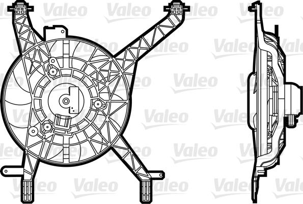 Valeo 696345 - Вентилятор, охлаждение двигателя autosila-amz.com