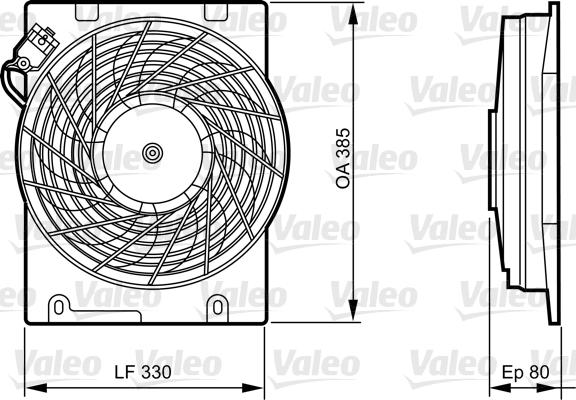 Valeo 696355 - Вентилятор, охлаждение двигателя autosila-amz.com