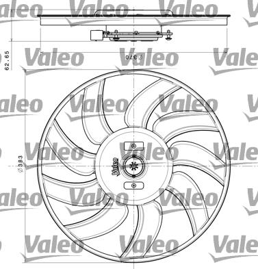 Valeo 696350 - Вентилятор, охлаждение двигателя autosila-amz.com