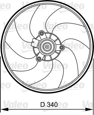Valeo 696368 - Вентилятор, охлаждение двигателя autosila-amz.com