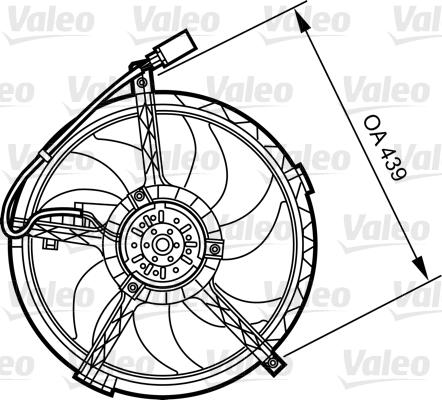 Valeo 696379 - Вентилятор, охлаждение двигателя autosila-amz.com