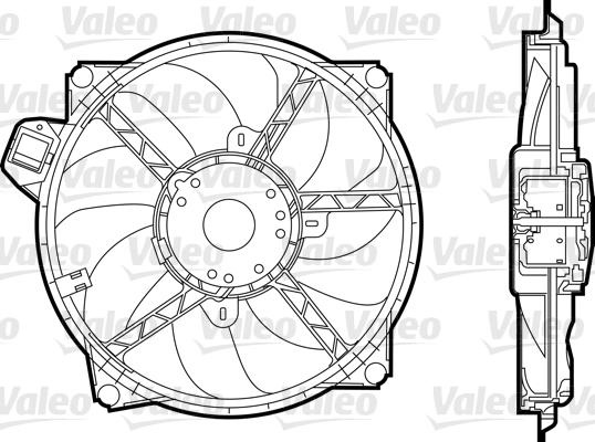 Valeo 696376 - Вентилятор, охлаждение двигателя autosila-amz.com