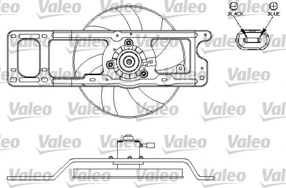 Valeo 696216 - Вентилятор, охлаждение двигателя autosila-amz.com