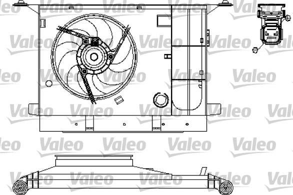 Valeo 696211 - Вентилятор, охлаждение двигателя autosila-amz.com