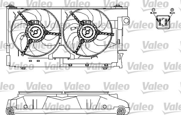 Valeo 696213 - Вентилятор, охлаждение двигателя autosila-amz.com