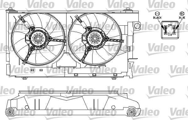 Valeo 696212 - Вентилятор, охлаждение двигателя autosila-amz.com