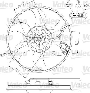 Valeo 696280 - Вентилятор, охлаждение двигателя autosila-amz.com