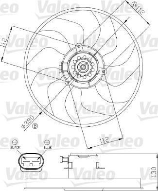 Valeo 696288 - Вентилятор, охлаждение двигателя autosila-amz.com