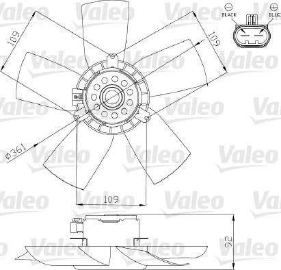 Valeo 696279 - Вентилятор, охлаждение двигателя autosila-amz.com