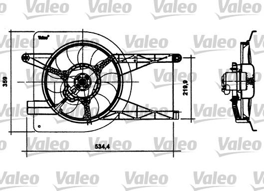 Valeo 698493 - Вентилятор, охлаждение двигателя autosila-amz.com