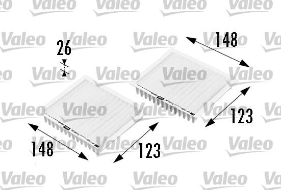 Valeo 698469 - Фильтр воздуха в салоне autosila-amz.com