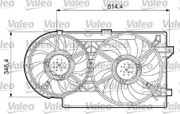Valeo 698409 - Вентилятор, охлаждение двигателя autosila-amz.com