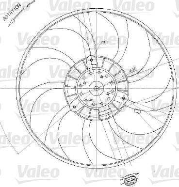 Valeo 698412 - Вентилятор, охлаждение двигателя autosila-amz.com