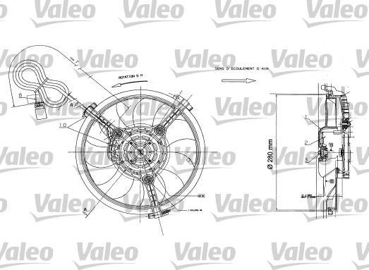 Valeo 698422 - Вентилятор, охлаждение двигателя autosila-amz.com