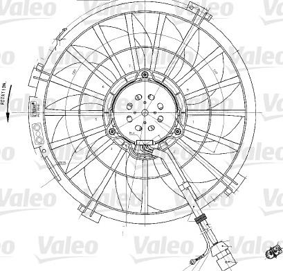 Valeo 698542 - Вентилятор, охлаждение двигателя autosila-amz.com