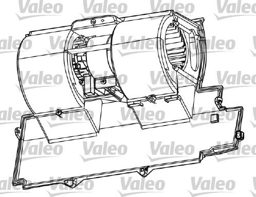 Valeo 698511 - Вентилятор салона autosila-amz.com