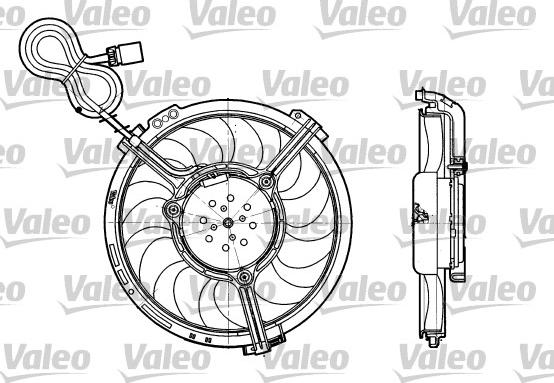 Valeo 698658 - Вентилятор, охлаждение двигателя autosila-amz.com