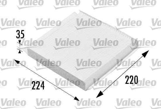 Valeo 698657 - Фильтр воздуха в салоне autosila-amz.com