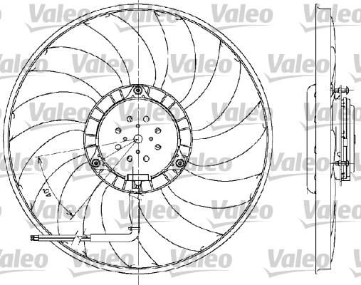 Valeo 698609 - Вентилятор, охлаждение двигателя autosila-amz.com