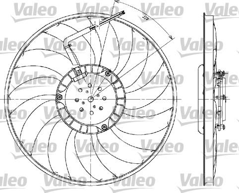 Valeo 698610 - Вентилятор, охлаждение двигателя autosila-amz.com