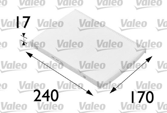 Valeo 698689 - Фильтр воздуха в салоне autosila-amz.com
