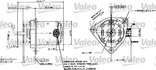 Valeo 698084 - Электродвигатель, вентилятор радиатора autosila-amz.com