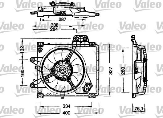 Valeo 698180 - Вентилятор, охлаждение двигателя autosila-amz.com