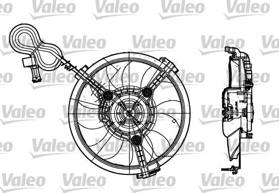 Valeo 698182 - Вентилятор, охлаждение двигателя autosila-amz.com
