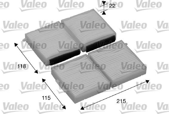 Valeo 698891 - Фильтр воздуха в салоне autosila-amz.com