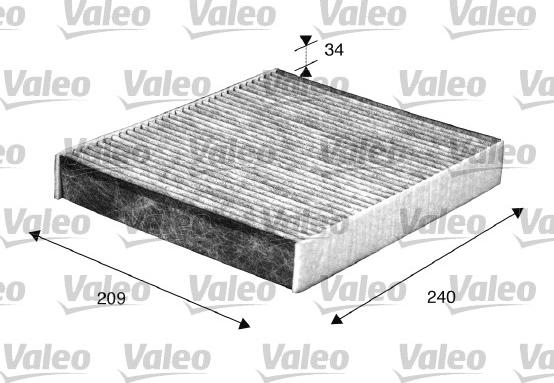 Valeo 698883 - Фильтр воздуха в салоне autosila-amz.com