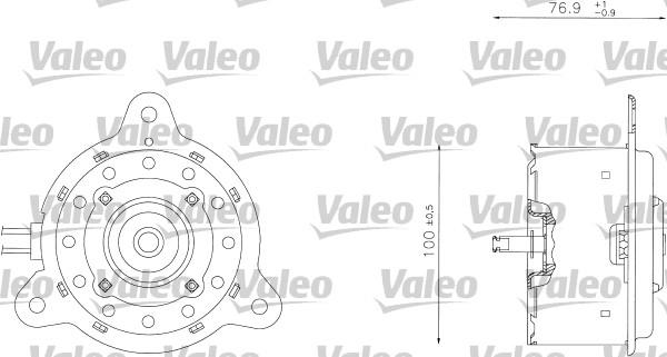 Valeo 698342 - Электродвигатель, вентилятор радиатора autosila-amz.com