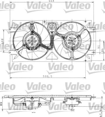 Valeo 698359 - Вентилятор, охлаждение двигателя autosila-amz.com