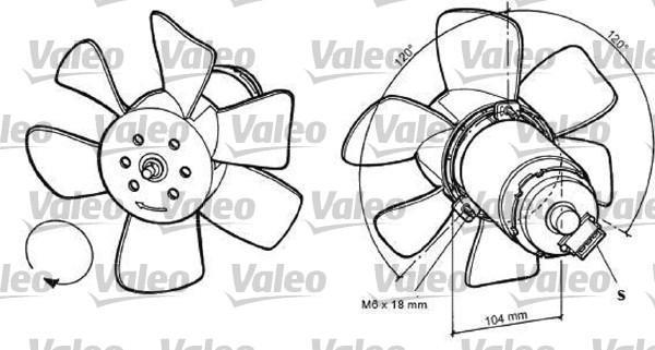 Valeo 698368 - Вентилятор, охлаждение двигателя autosila-amz.com