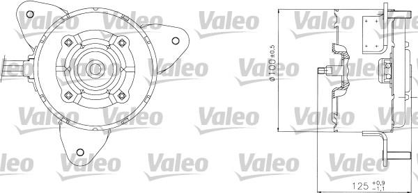 Valeo 698304 - Электродвигатель, вентилятор радиатора autosila-amz.com
