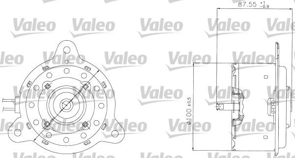 Valeo 698305 - Электродвигатель, вентилятор радиатора autosila-amz.com
